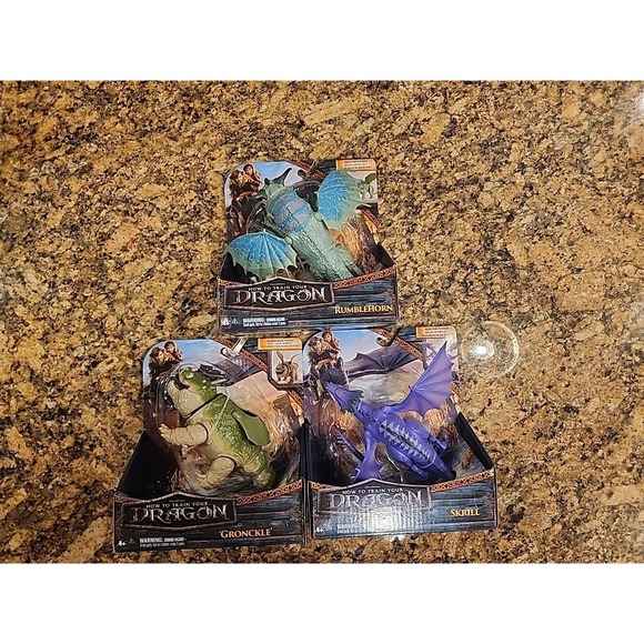 Dreamworks How To Train Your Dragon 2025 Skrill, Gronkle & Rumblehorn